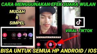 Tutorial cara menggunakan efek suara wulan viral tiktok