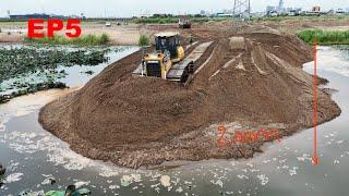 The Project Going Faster EP5 Update Sand Filling Up Long Moving Sand By Bulldozer SHANTUI DH17C2