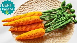 Make a Beautiful Left Handed Crochet Carrot at Home