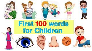 My 1st 100 words | Preschool Learning Videos | English Vocabulary Learning