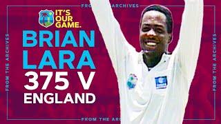 Brian Lara 375 v England! | First World Record | Windies