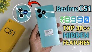 Realme C51 Top 30++ Hidden Features || Realme C51 Tips & Tricks | Realme C51