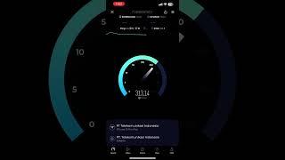 Speedtest Paket Baru #Telkomsel One Dynamic 300mbps #indihome di iPhone