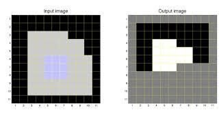 Mathematical morphology: erosion #1