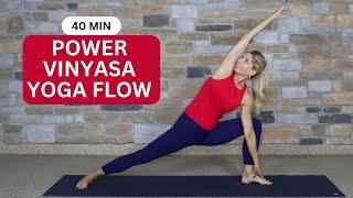 Power Vinyasa Flow Yoga to Improve Strength and Flexibility (Feel GREAT!) | Yoga 4:13 with Tauni