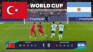 PES 21 TURKEY VS ARGENTINIA - CHALHANUGHLO VS MESSI WORLD CUP PENALTY SHOOTOUT