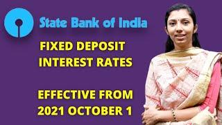 SBI Fixed Deposit Rates Effective From October 2021| SBI Fixed Deposit Malayalam