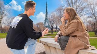 Proposing To Strangers At The Eiffel Tower Prank!!