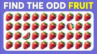 Find the ODD One Out - Fruits Edition  Easy, Medium, Hard Levels | Monkey Quiz