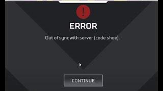 [APEX] Out of sync with server [code:shoe]