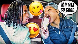 MAKING NOISES WHILE EATING PRANK ON BOYFRIEND!!! (HILARIOUS)