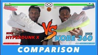 HYPERDUNK X VS KOBE 360 PERFORMANCE COMPARISON