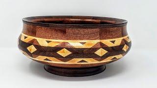 Woodturning a Multi-Diamond Segmented Bowl
