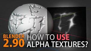 How to use alpha textures in Blender 2.90 | Alpha Maps for Sculpting in Blender | Alpha Image