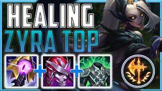 MAKE ZYRA A HEALING BRUISER IN THE TOPLANE WITH THIS BUILD!! - Zyra top | Season 13 LoL