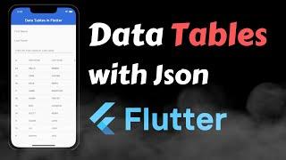 Data Table in flutter |  Material Table Design in Flutter 2023