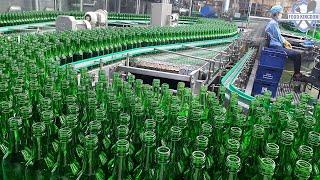 Production of 20 bottles per second! Korea's most popular alcohol (soju) mass production factory