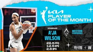 A'ja Wilson Named May Western Conference Player of the Month (June 3, 2024)