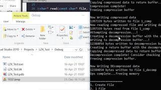 LZ4 887% compresssion ratio for bitmap in just milliseconds.