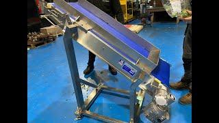 Cantilevered PU Belt Conveyor for easy Belt Removal at C Trak Ltd