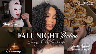 FALL NIGHT ROUTINE ️ Self Care, Vanilla Scented Shower Routine, & More | Cozy & Relaxing