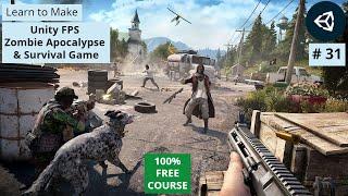 Unity Zombie Wave System | Sniper Game | FPS Zombie Apocalypse Survival Game Development Tutorial