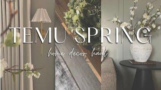 NEW 2025 TEMU SPRING HOME DECOR HAUL | spring decorating ideas 2025