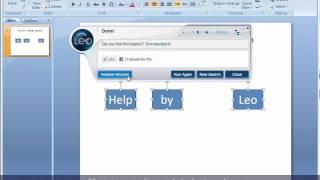 Leo for Power Point - Power Point Help
