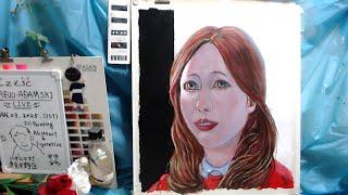 Oil painting portrait day 6  op1401-6  [LIVE]--  "Contemporary art"