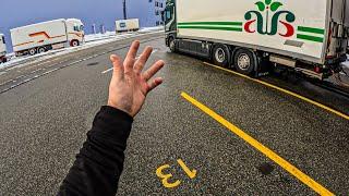 ASMR  POV Truck Driving Scania R500 | Switzerland Snowy Mountains Drivers | 4k HD |