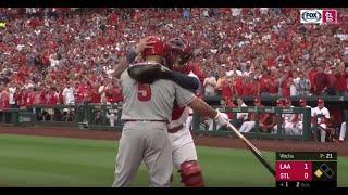 Cardinals fans give Albert Pujols a standing ovation in his return to Busch Stadium