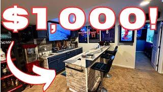 You won't BELIEVE how CHEAP my Mancave was to Build