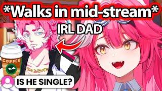 Raora's IRL Dad Bringing Coffee To Raora during stream, Chat: Is He SINGLE? 【Hololive】