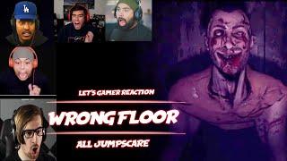 Let's player reaction to Wrong Floor Jumpscare Automatically Heart Attack Disease ~Wrong Floor