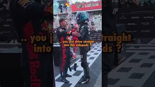 Max Verstappen calls George Russell a D**khead after COLLISION  in Baku #shorts #azerbaijangp #f1