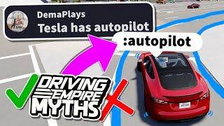 Busting *YOUR* MOST POPULAR Myths in Driving Empire!!