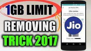 Reliance Jio Remove 1 GB Daily Limit 2017 - With Proof!!