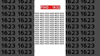 Let See How Genius You are - Find 1632 #Shorts