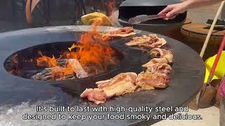 KW Durable Corten Steel Teppanyaki BBQ Grill