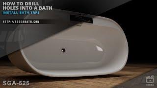 How to install the bathtub armature on SEGEA SGA-525 bathtub?