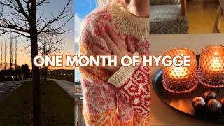 November darkness, simple living and knitting - One Month of Hygge - week 1