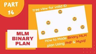 MLM Binary Plan In PHP & MYSQL || binary tree For Valid & Non Valid agent ID || Part-14