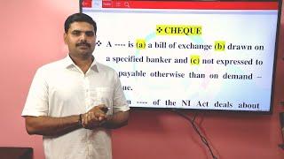 CHEQUE / DEVIKA COLLEGE/NEGOTIABLE INSTRUMENT / PART 1