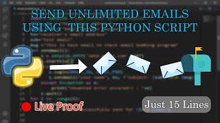 Send Unlimited Emails Using Python || Email Bombing || python projects for beginners ||Project Maker
