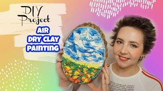 Air Dry Clay Tutorial ▴ Clay Painting Ideas ▴ 3D Clay Art 2021