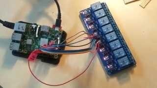 Sainsmart 8-channel relays board controlled by Raspberry Pi