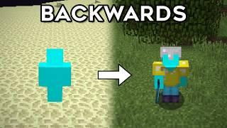 Is It Possible To Beat Minecraft Backwards?