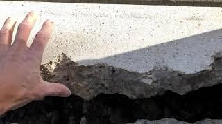 Concrete Crack Repair - Using TF Structural repair mortar.