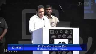 KT Rama Rao inaugurates the Pega Developers Conference 2014.