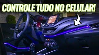 Como instalar LUZ AMBIENTE RGB no SEU CARRO! (Shocklight Fita Neon RGB)